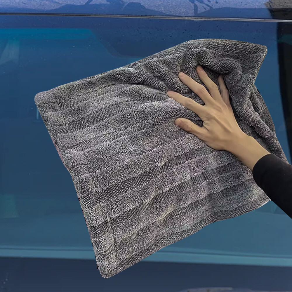 1200GSM Plush Thick Microfiber Towel Cleaning Cloth Car Wash Drying Detailing