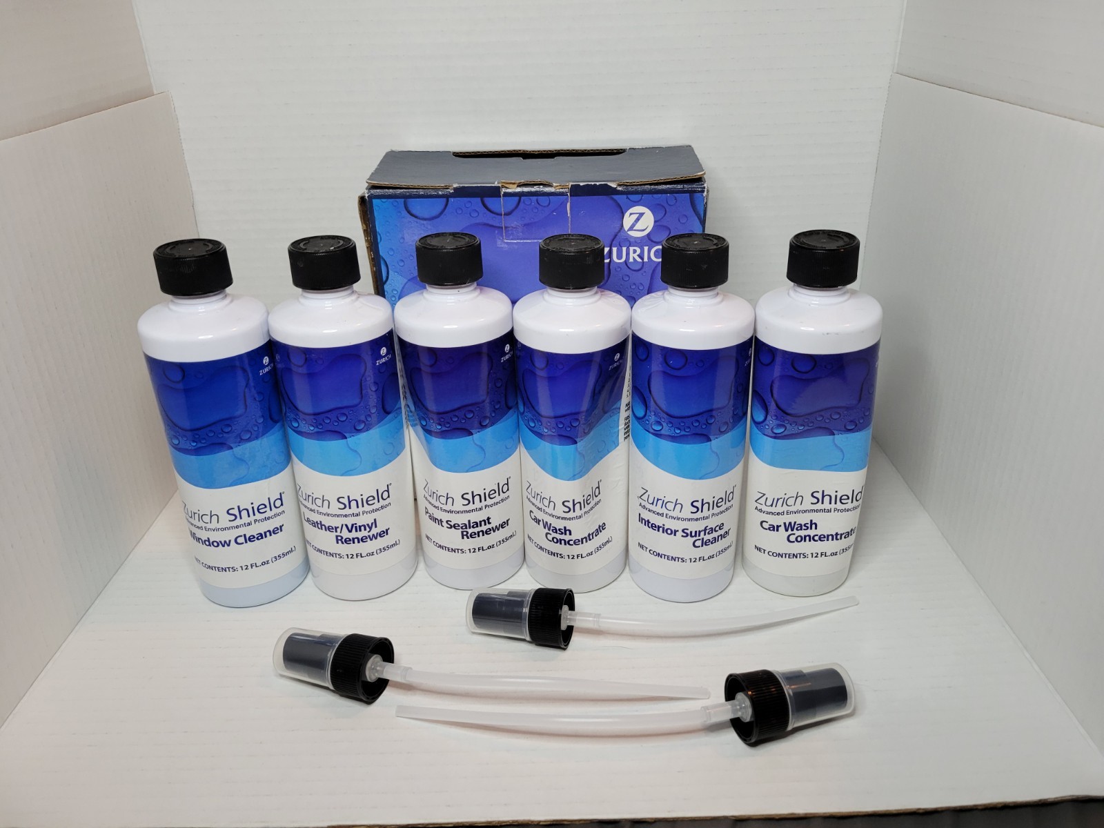 Zurich Shield Automotive Interior Exterior Customer Care Car Wash Detail Kit NEW