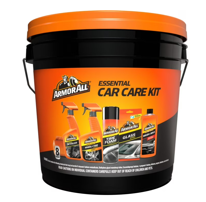 Armor All Car Cleaning Kit for Car Detailing, 8-Piece Set