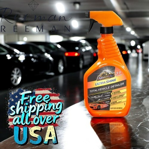Armor All 3 in 1 Ultra Shine Detailer 22oz Car Cleaner Spray Wax Protect Pk of 2