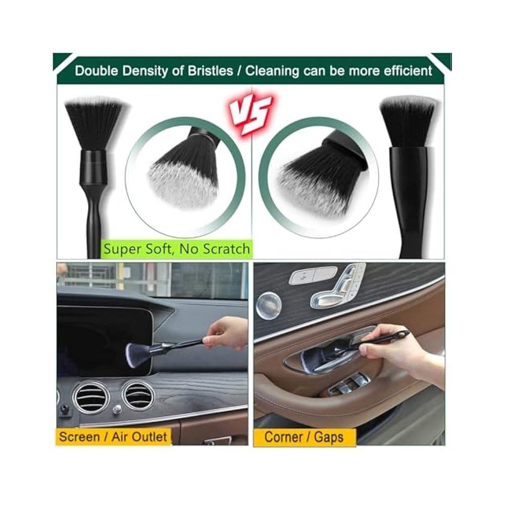 Car Interior Duster Kit – Soft Gel & Brush Set for Dash/Vents, Auto/Truck/SUV/RV