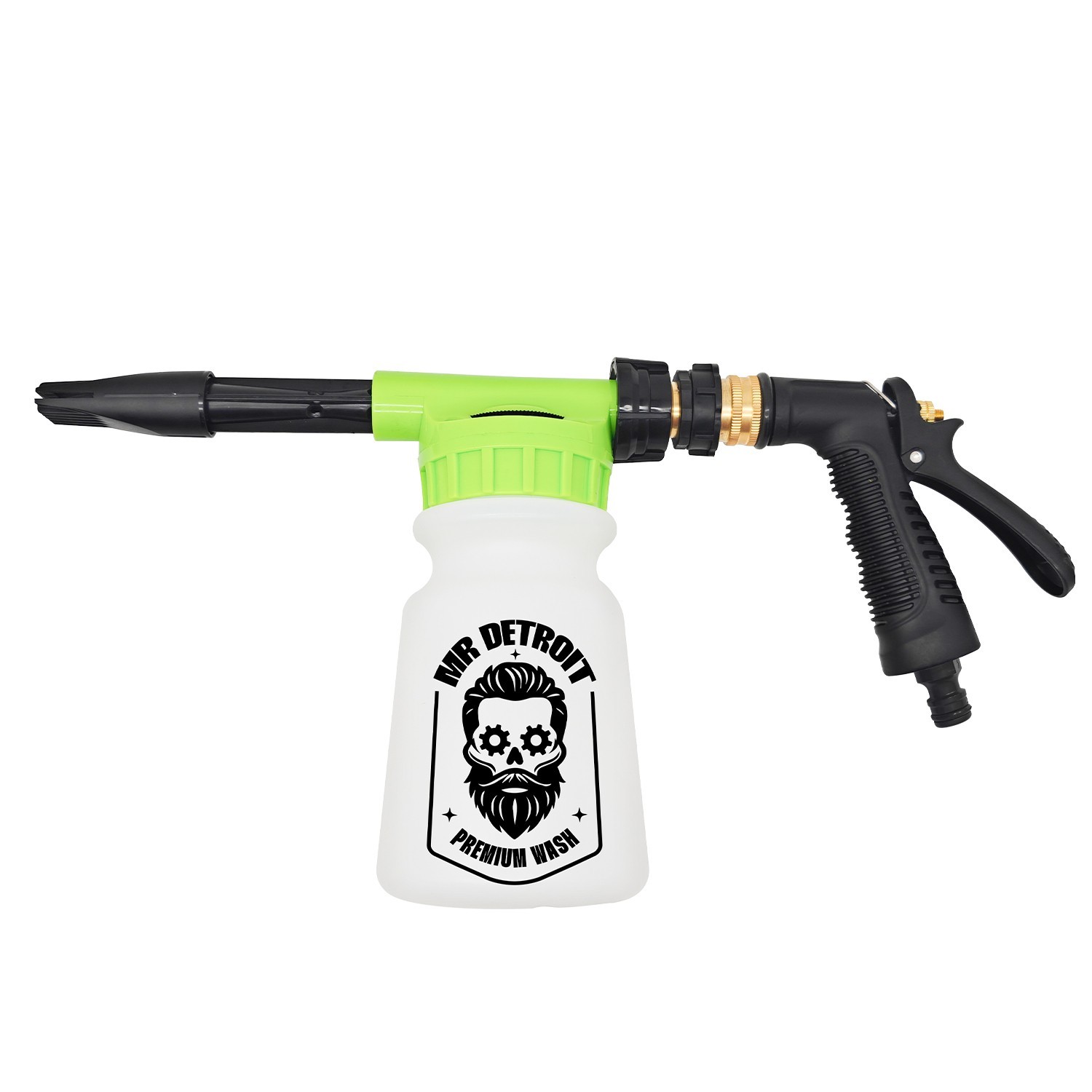 Mr. Detroit – 3pc Foam Wash Kit w/ Blaster, Hot Pink Soap & Mitt – Scratch-Free