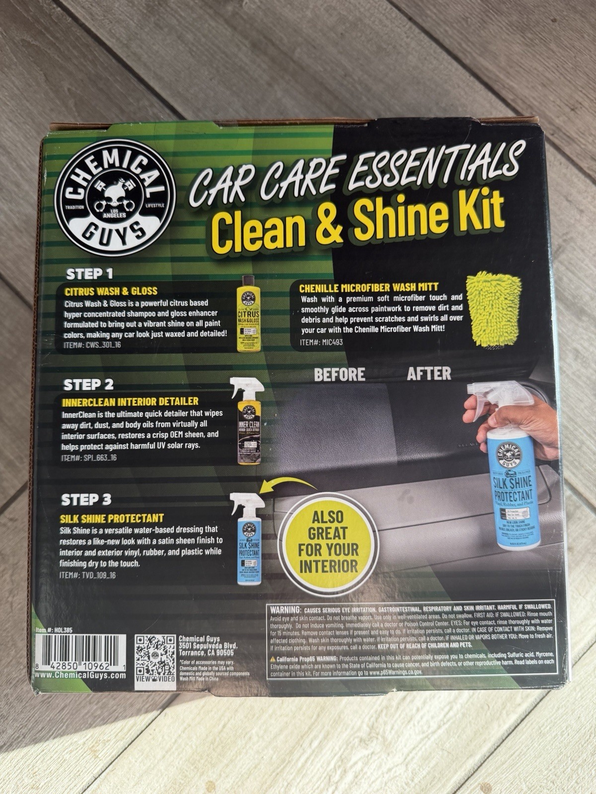 Chemical Guys Car Care Essentials Clean & Shine Kit for Car Detailing