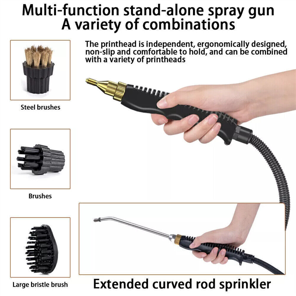 2500W Handheld Steam Cleaner Machine High Pressure Car Detailing Cleaning Tool