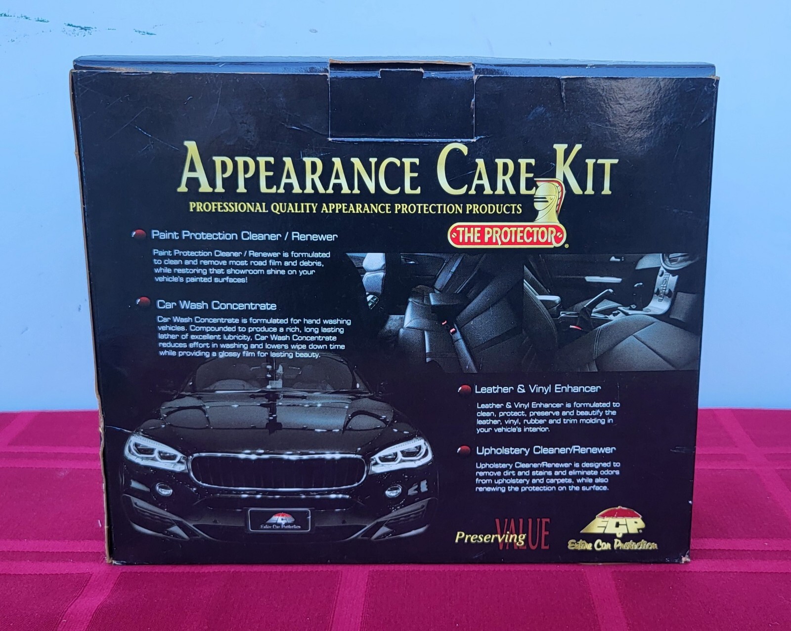 “The Protector” Professional Quality Appearance Car Care Kit NEW