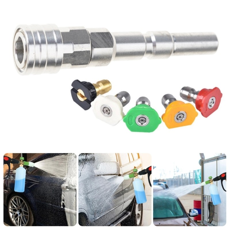 1/4in Quick Connect with Nozzles Foam Cannons Converter for Nilfisk KEW