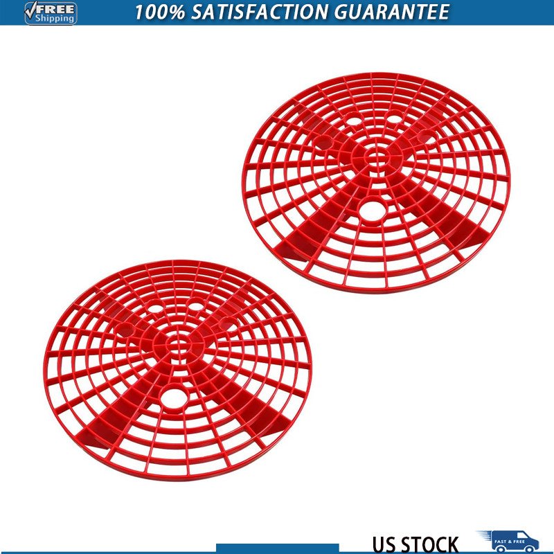 2 PCS Car Wash Bucket Inserts, Dirt Guard Filter Helps Remove Dirt Debris, 12 In