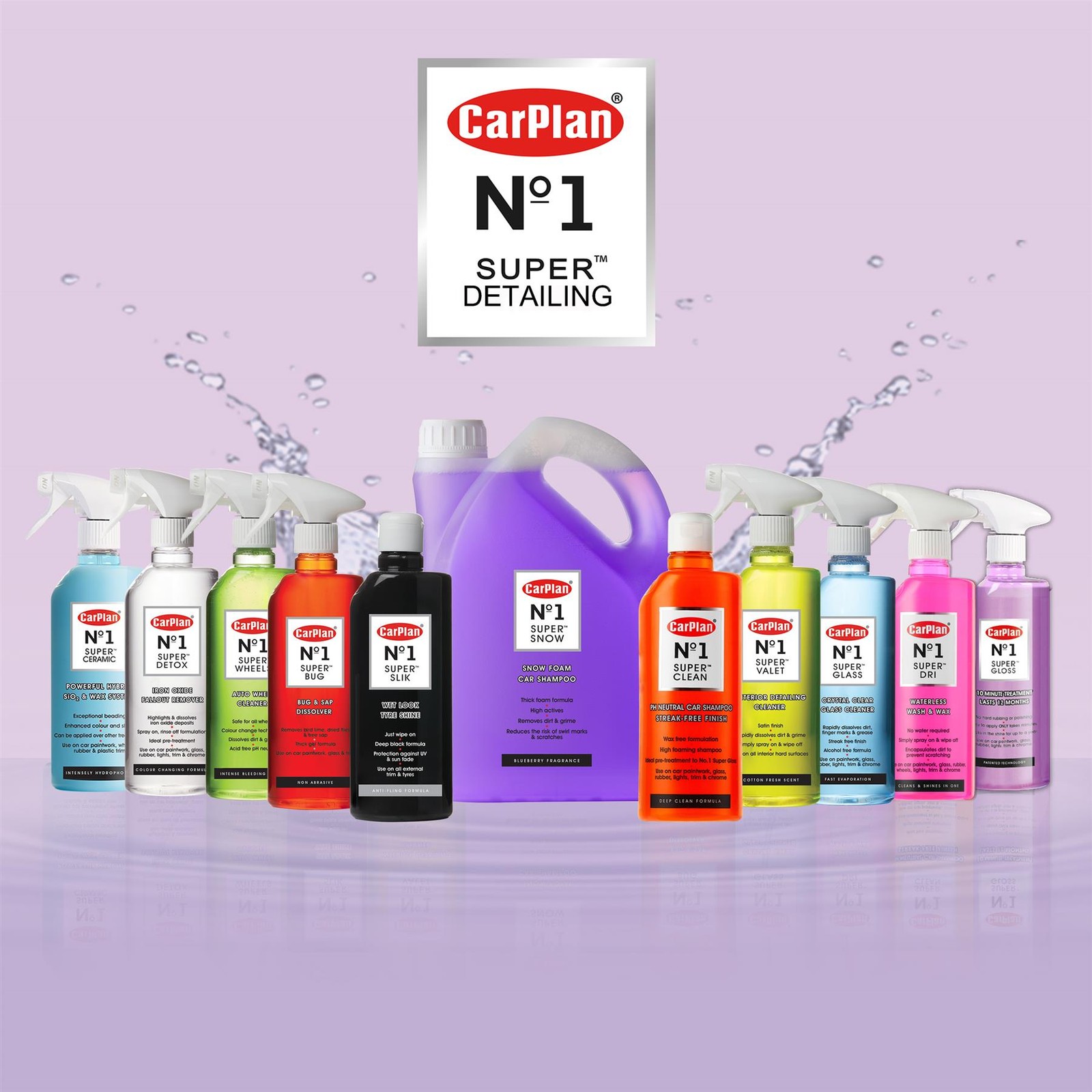 Car Paint No Wax Polish Gloss Valeting Spray Sealant Smooth Finish 600ml