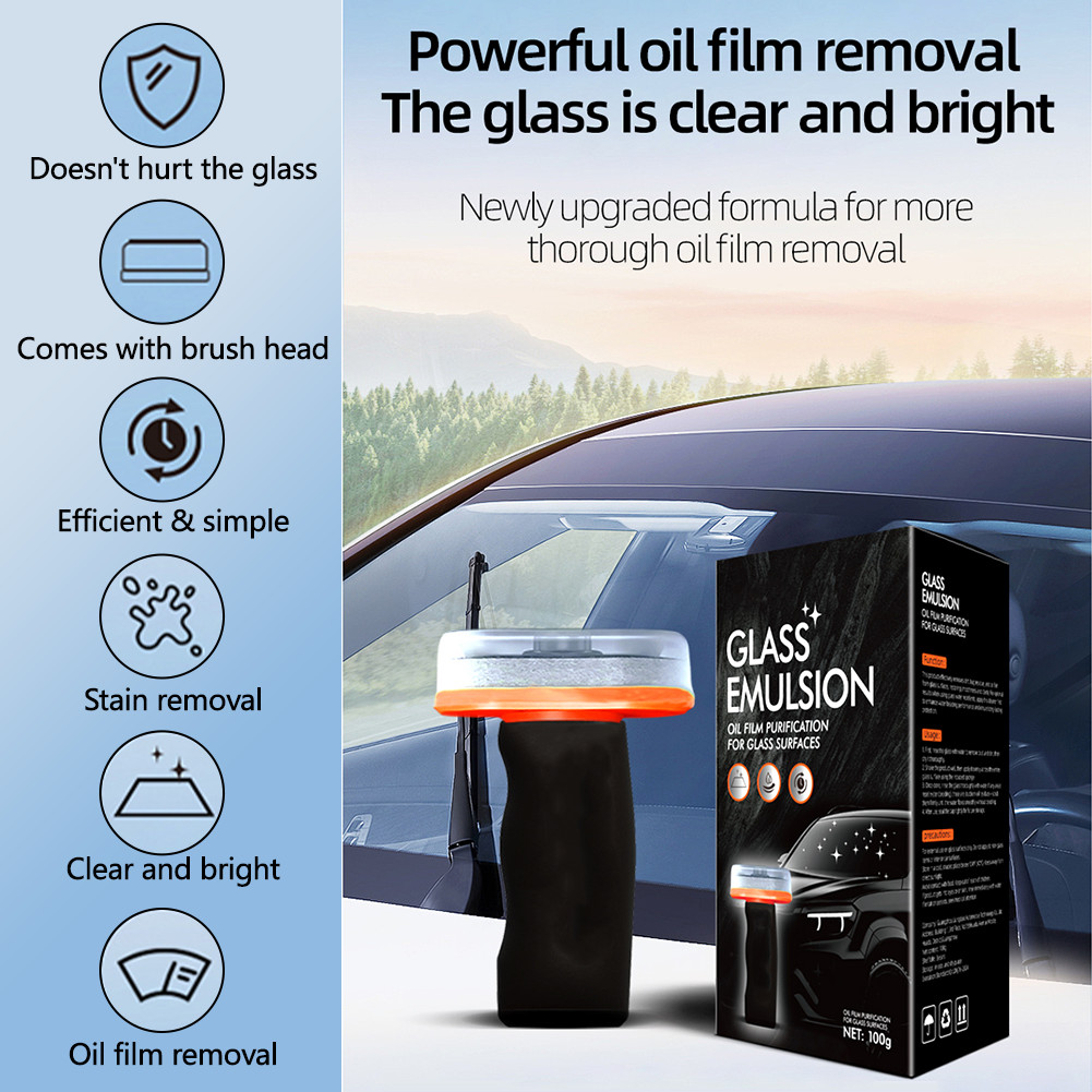 For Car Window Glass Automotive Oil Film Cleaner Car Windshield Cleaner 180ml