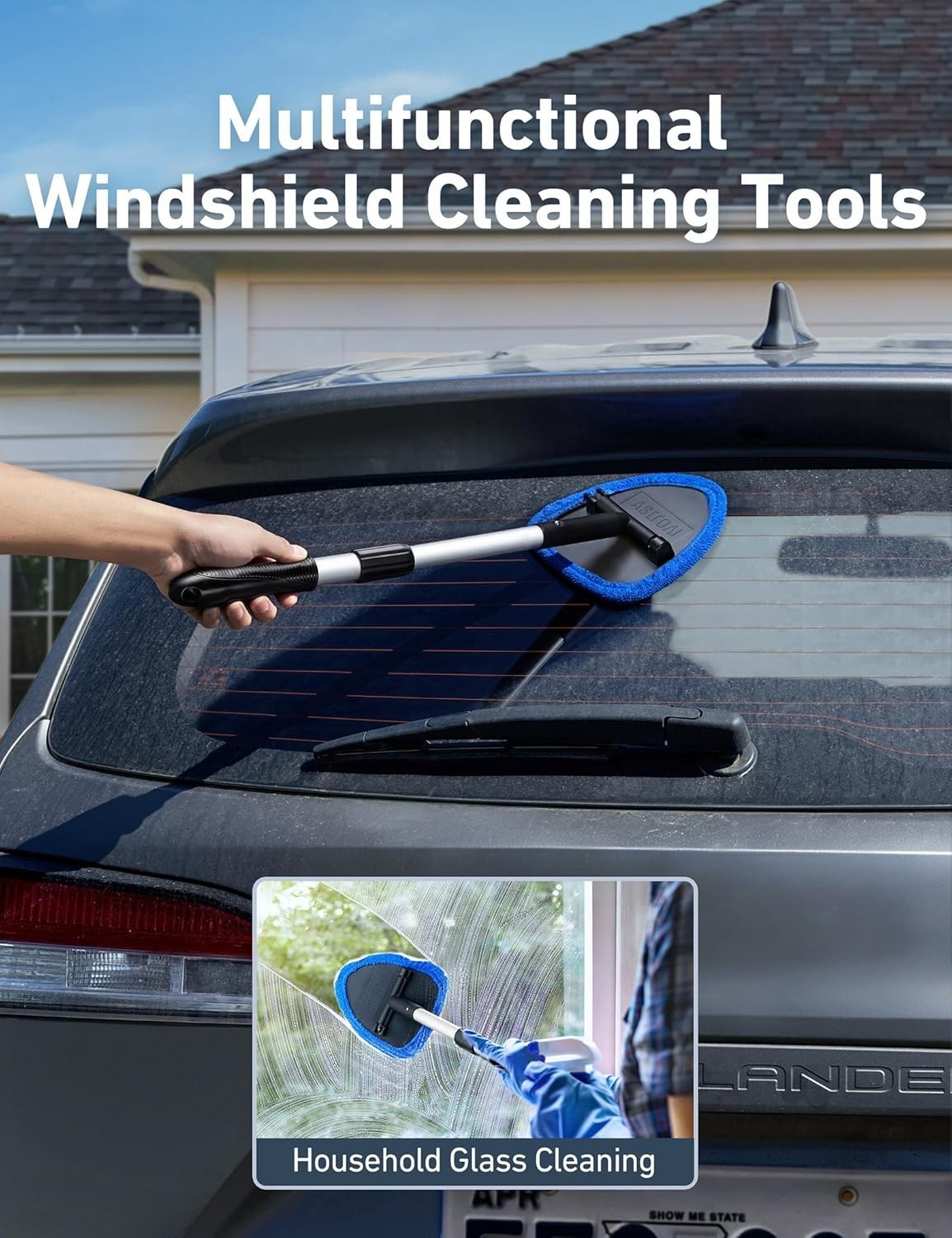 AstroAI Windshield Cleaner Tool, Car Interior Detailing Cleaning Kit 15.9in-21in