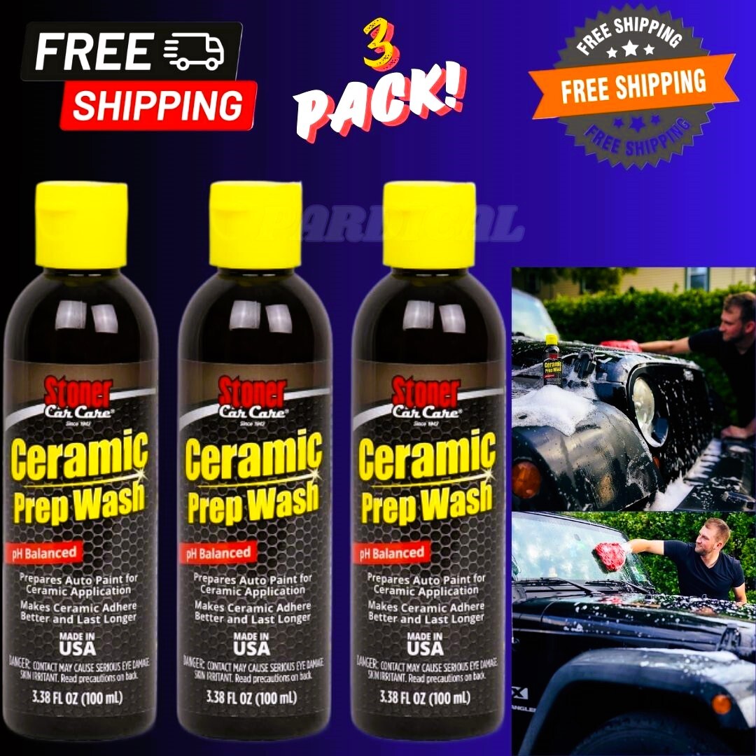 Stoner Car Care 91110, Ceramic Prep Wash Prepares Automotive Paint, 3-Pack NEW