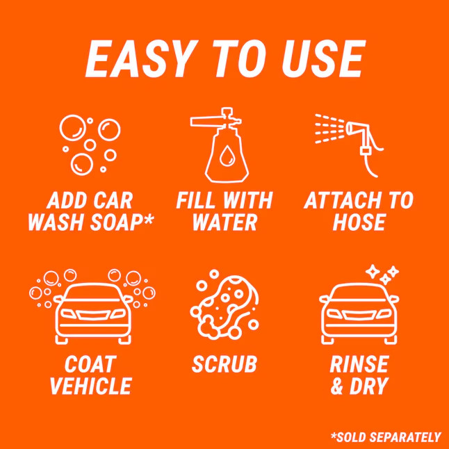 Armor All 2-in-1 Foam Cannon 1 -Count Spray Car Exterior Cleaner