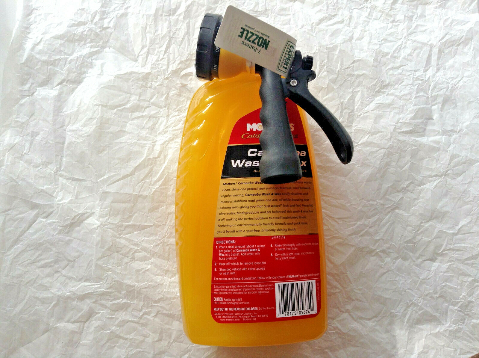 Mothers 05674 California Gold Carnauba Wash & Wax, 64 oz.Includes Sprayer Nozzle