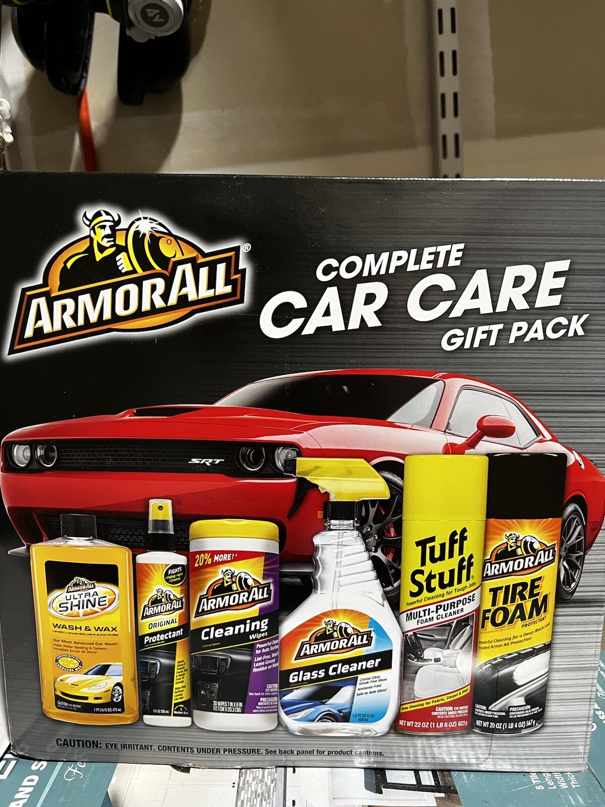 New Armor All Complete Car Care Gift Pack 6 Piece Kit Auto Detailing Wax & Wipes