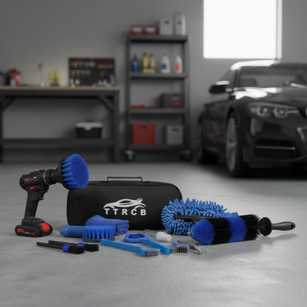 Car Detailing Kit 26 Pcs Auto Interior Exterior Wheel Brushes Car Wash Equipment