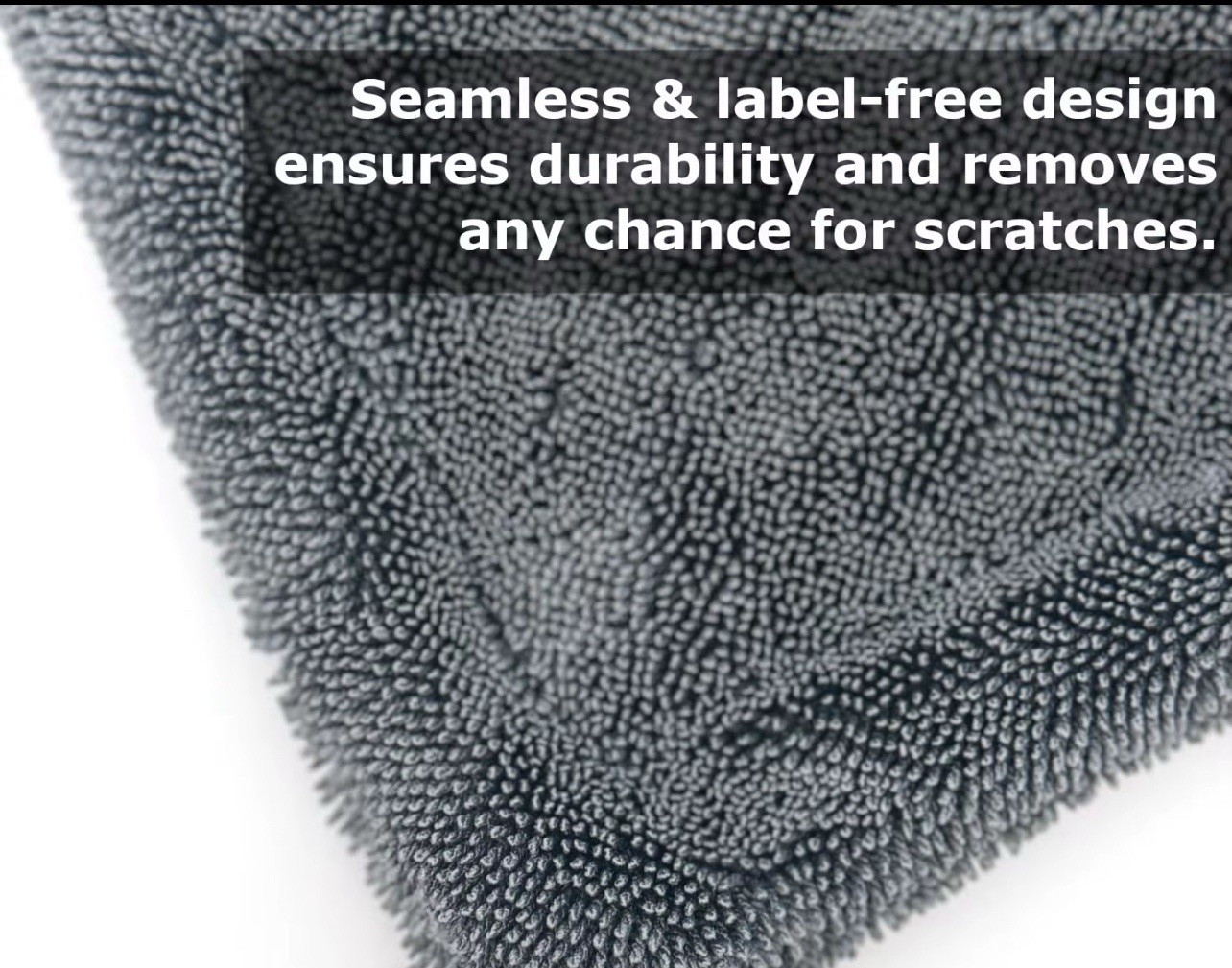 Grey Triple Twisted Loop Drying Towel – Car Care 1400