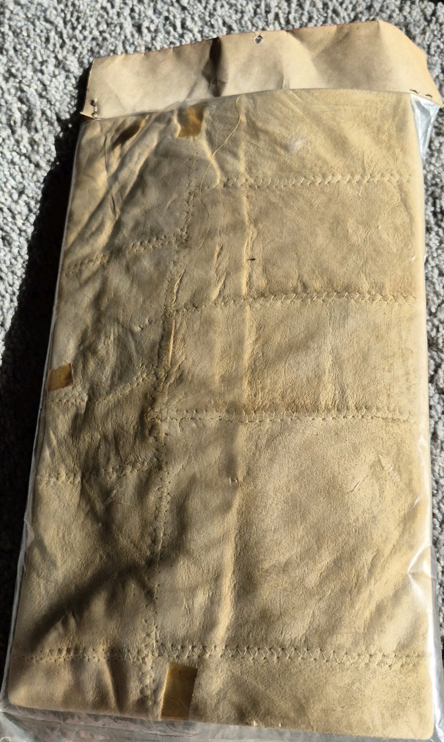 VTG Old New Stock Car Care Combo English Chamois Cloth & Go-Bug Car Wash Mitt