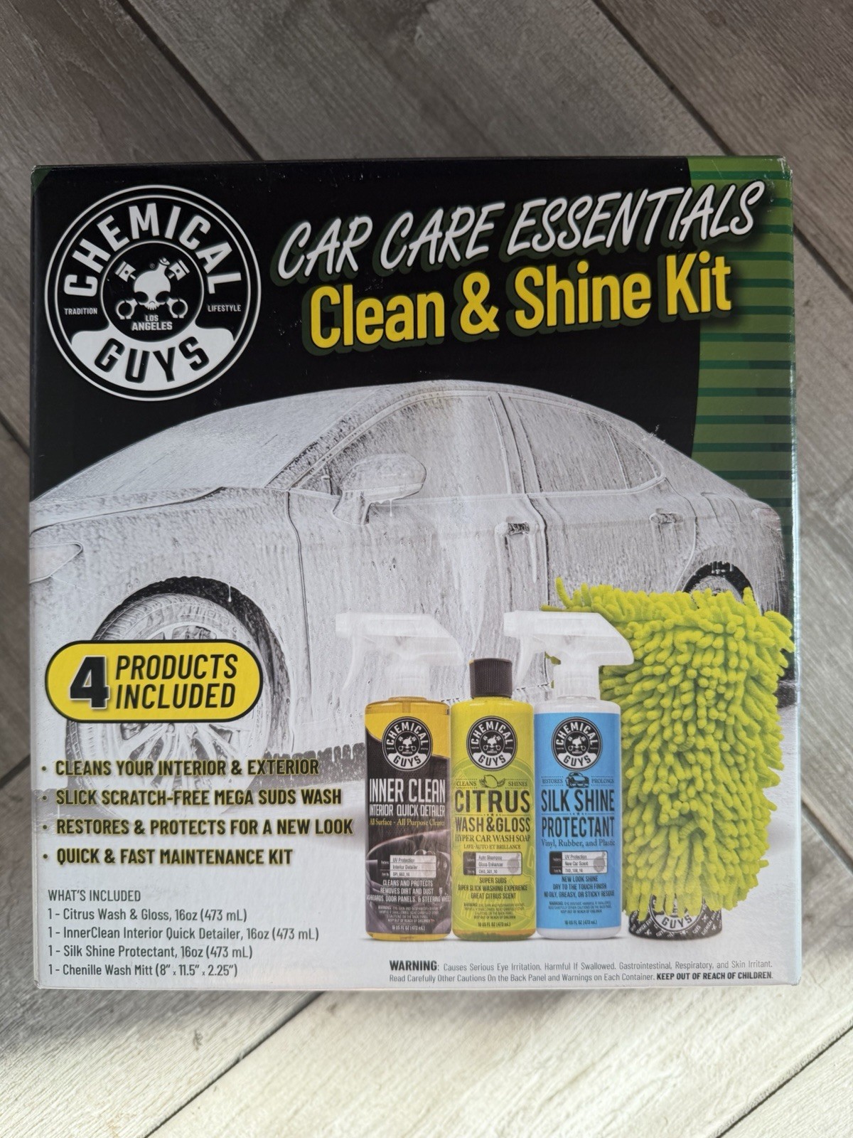 Chemical Guys Car Care Essentials Clean & Shine Kit for Car Detailing