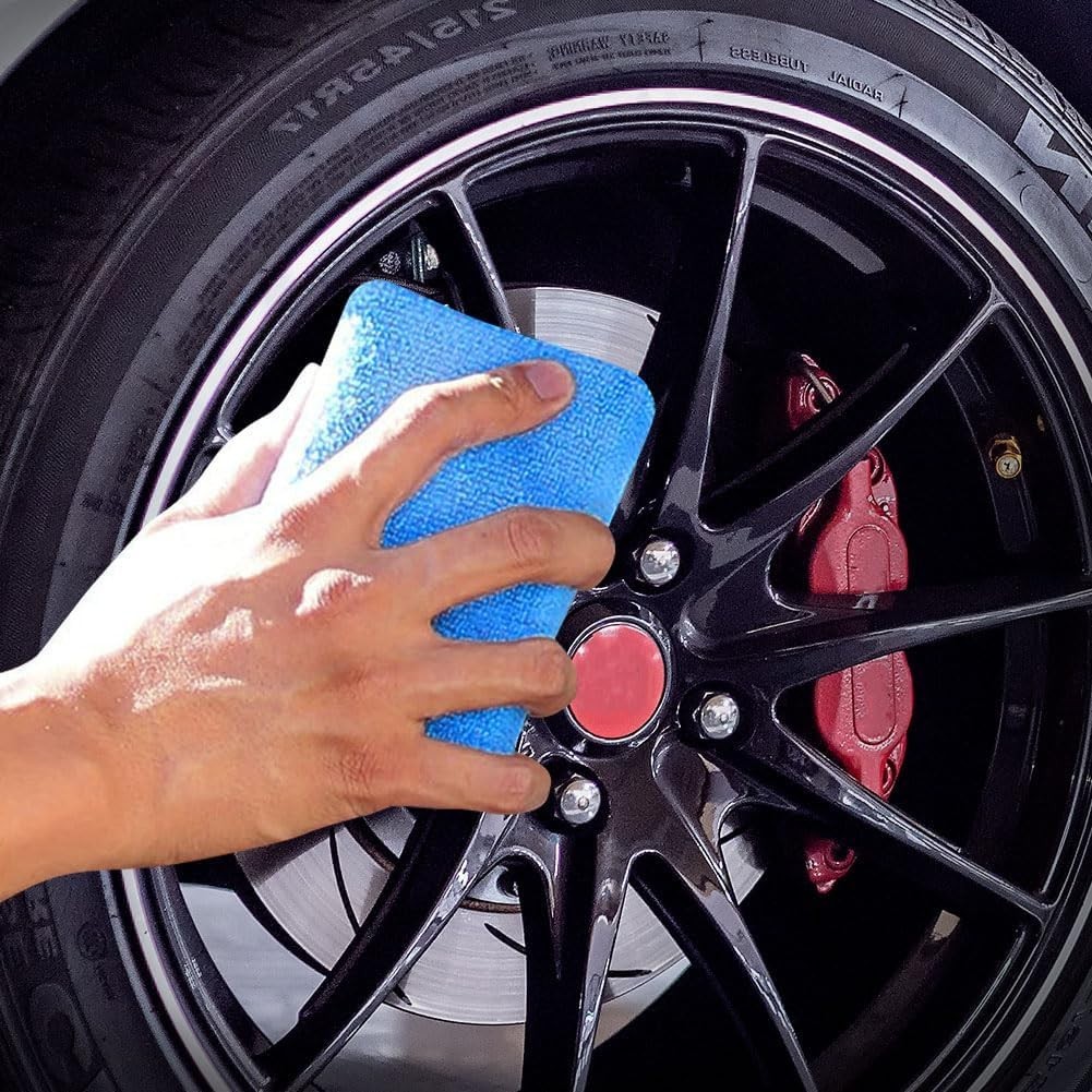 Microfiber Applicator Pads, Scratch-Free Car Wash Sponge for Cleaning, Wax F…