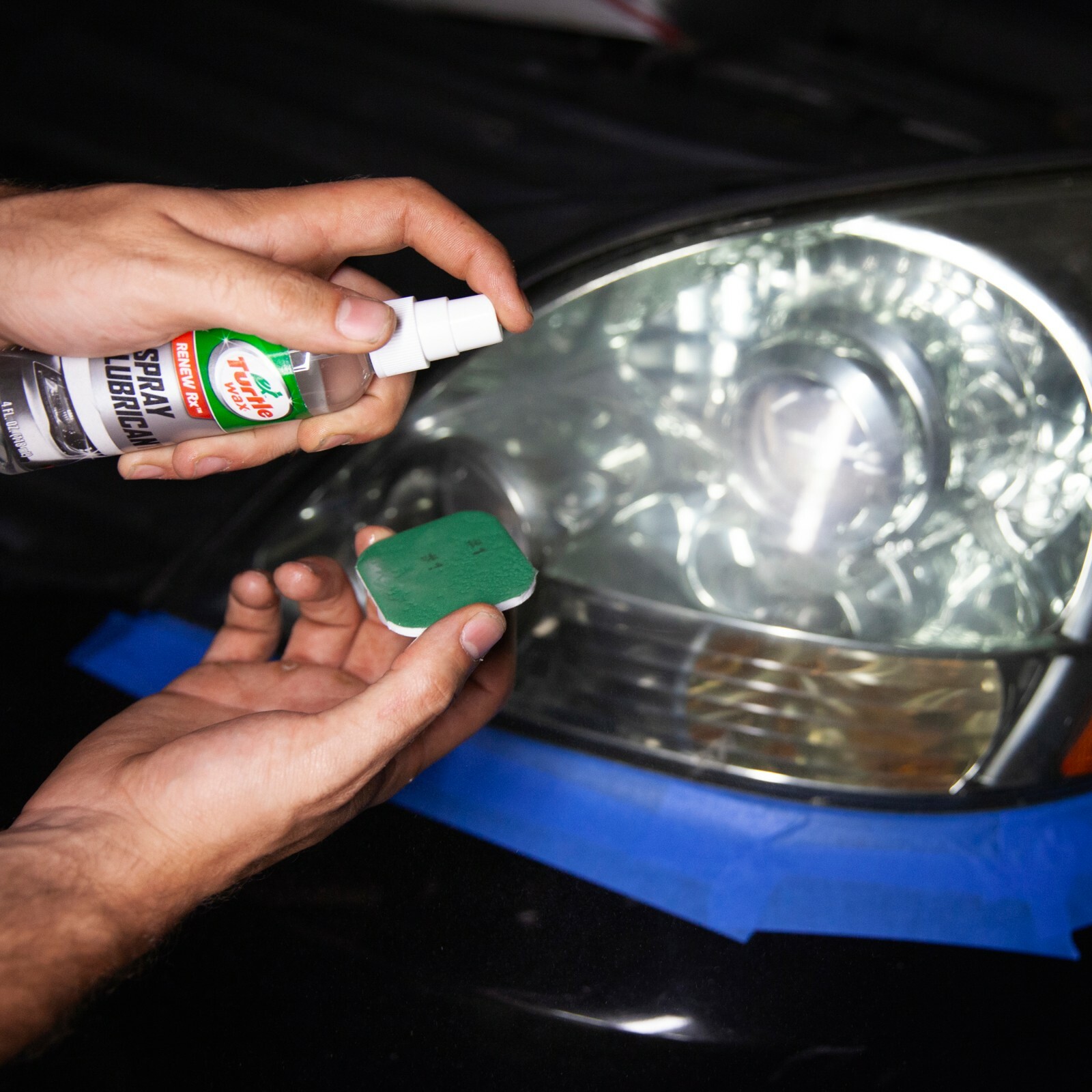 Turtle Wax Auto Car HEADLIGHT LENS RESTORER Polish Kit ~ Over 1 Year Protection