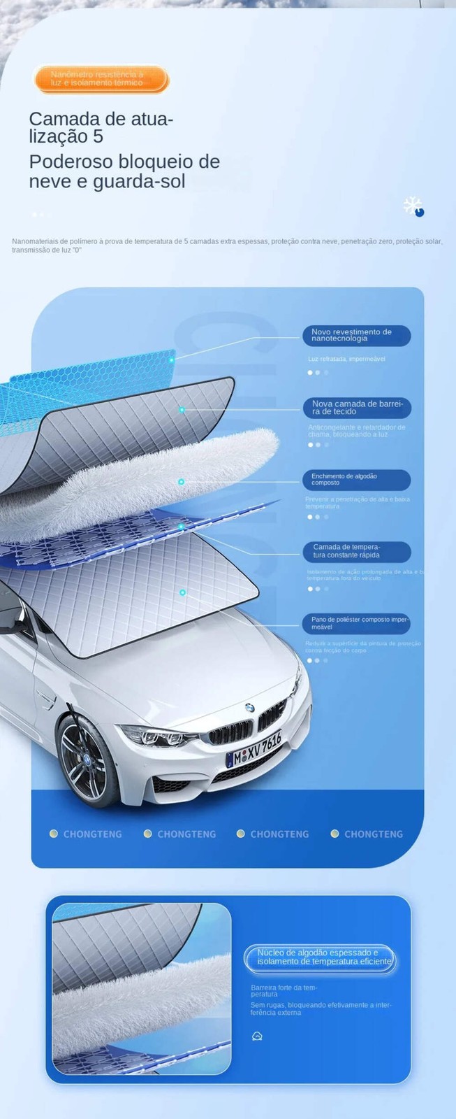 Sunshade Cover Car Windshield Snow Sun Shade Waterproof Protector Automobile