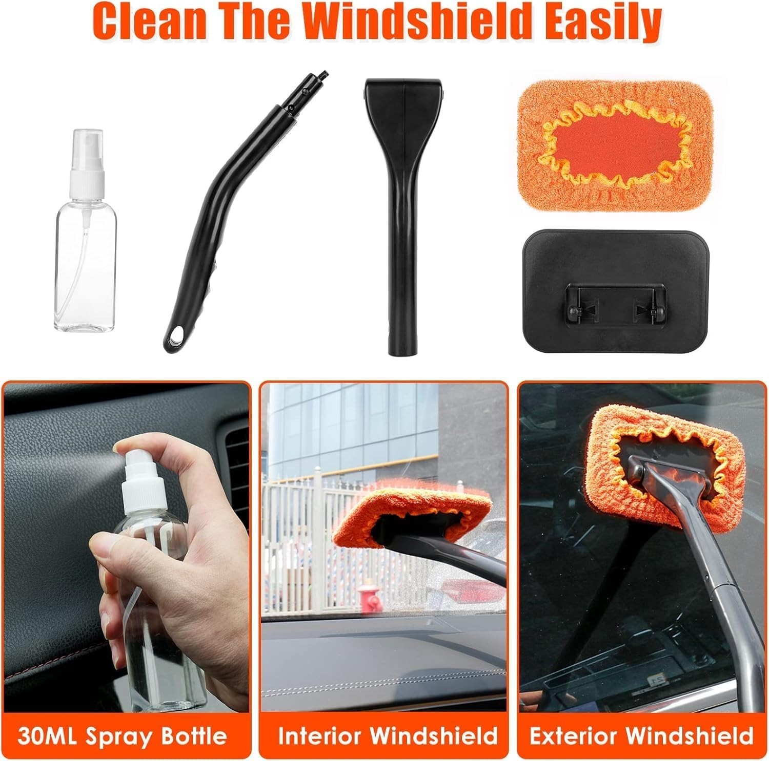 High-Power 17PCS Car Cleaning Kit – Handheld Vacuum & Detail Tools Included