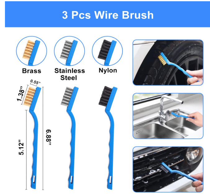 Car Detailing Kit 26 Pcs Auto Interior Exterior Wheel Brushes Car Wash Equipment