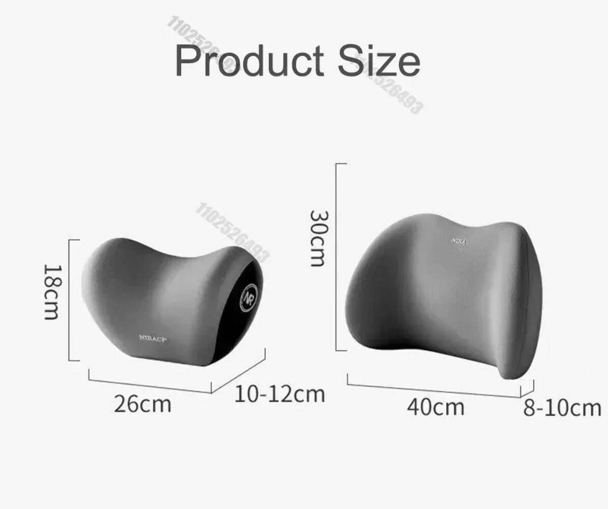 Car Headrest Lumbar Support Shoulder Pillow Memory Cotton Waist Interior