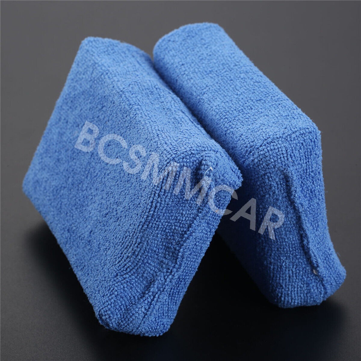Microfiber Foam Sponge Applicator Pad Blue Car Wash Wax Polish Detailing Cleaner