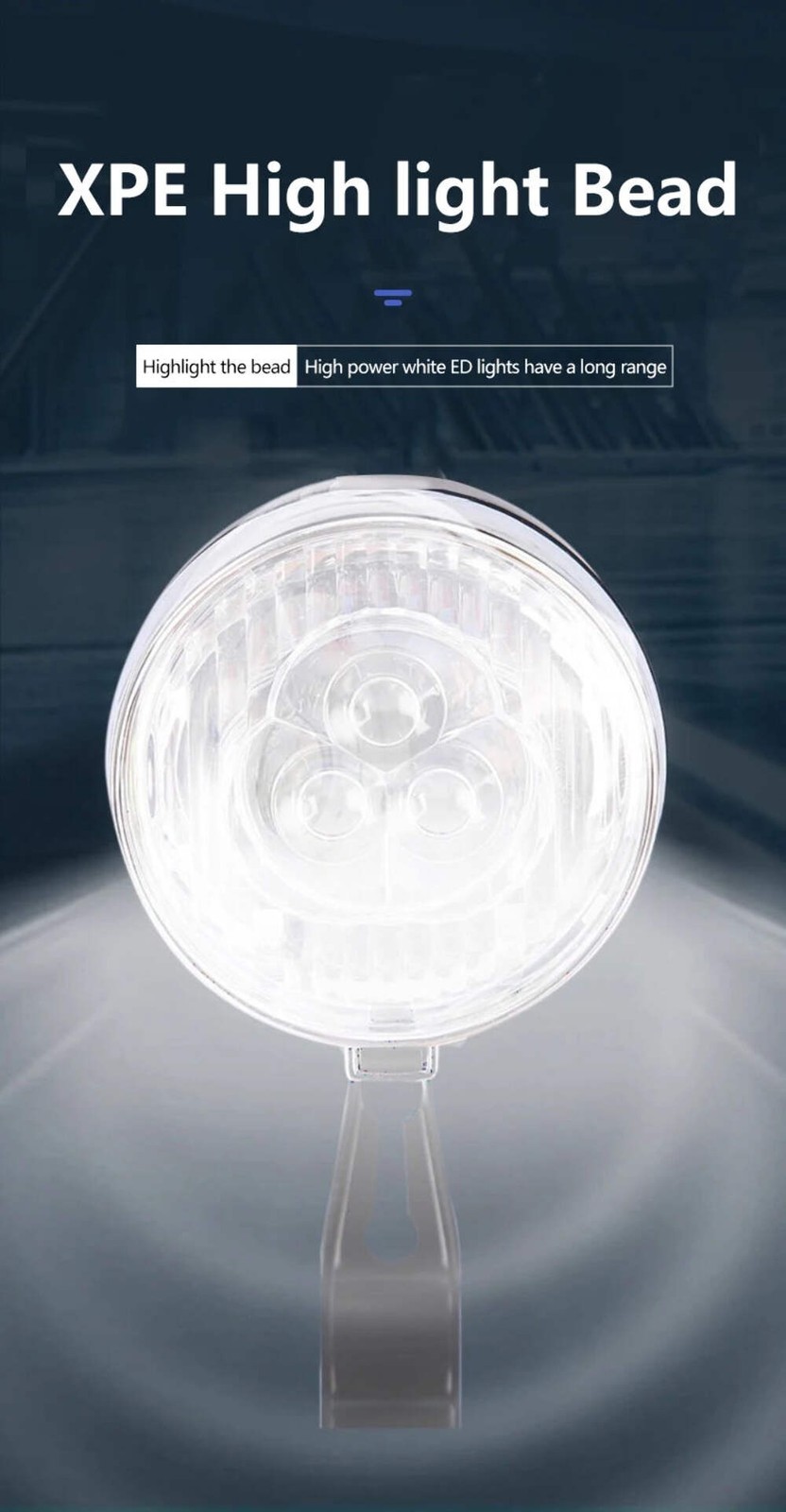 Retro Bike Headlight Type-C Rechargeable Classic Mountain Bicycle Front Light 3