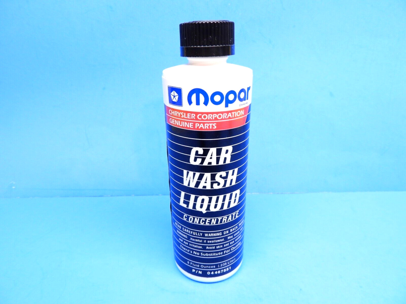 VTG NOS MOPAR CAR WASH LIQUID CONCENTRATE SEALED BOTTLE DODGE PLYMOUTH CAR TRUCK