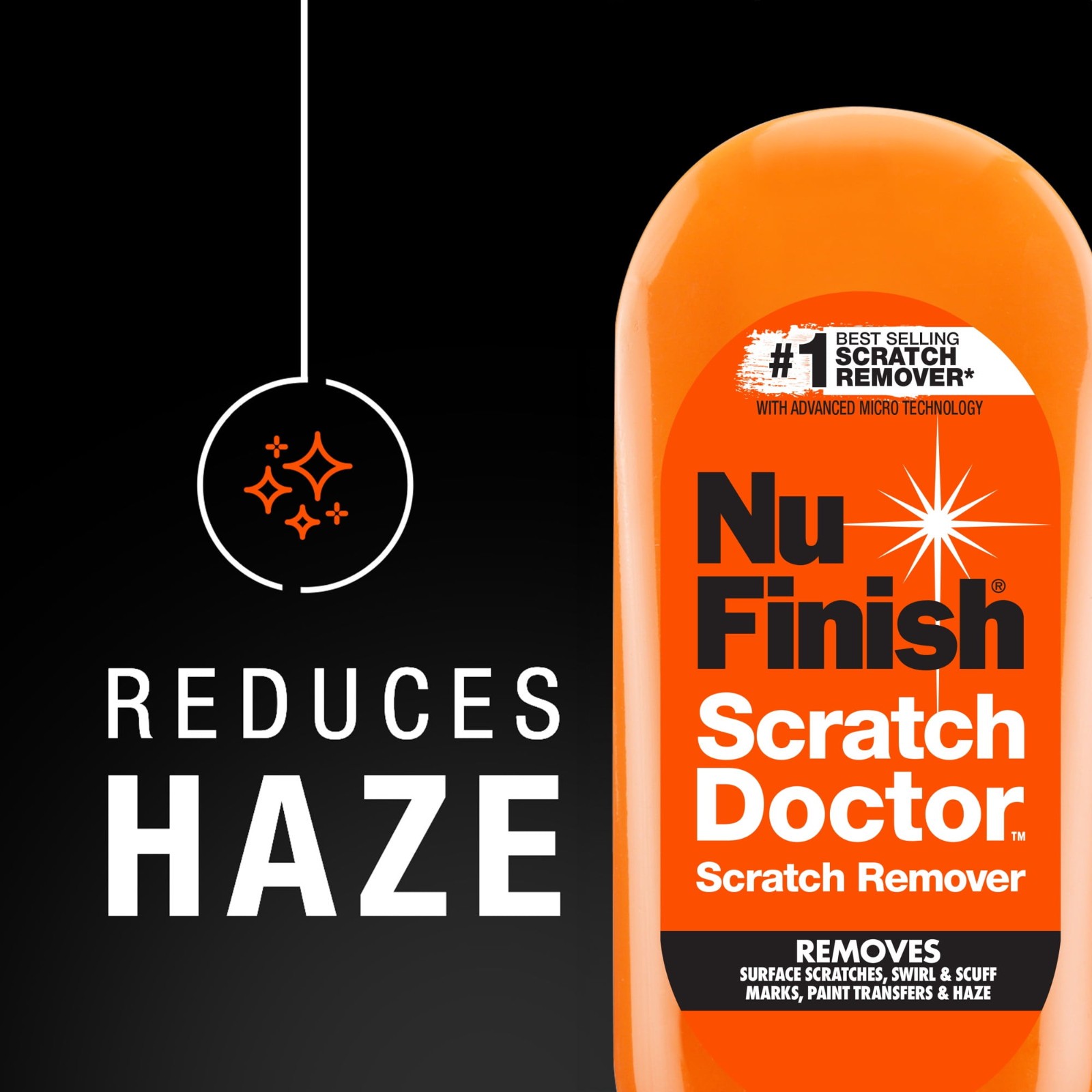 Nu Finish SCRATCH DOCTOR Clear Coat Scratch Remover REMOVES: SCUFF MARKS SWIRLS