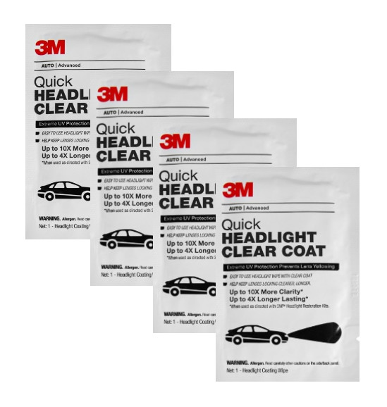 3M: 32516 – Quick Headlight Clear Coat (4 Pack)