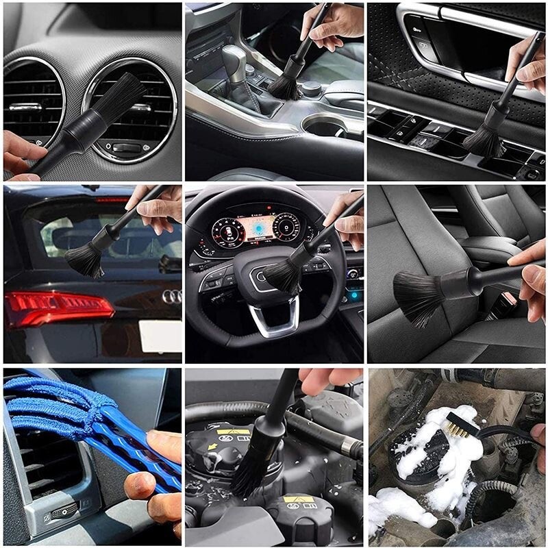 For Wheel Clean Set Wash Detailing Cleaning Kit Car Detailing Brush Wash Engines