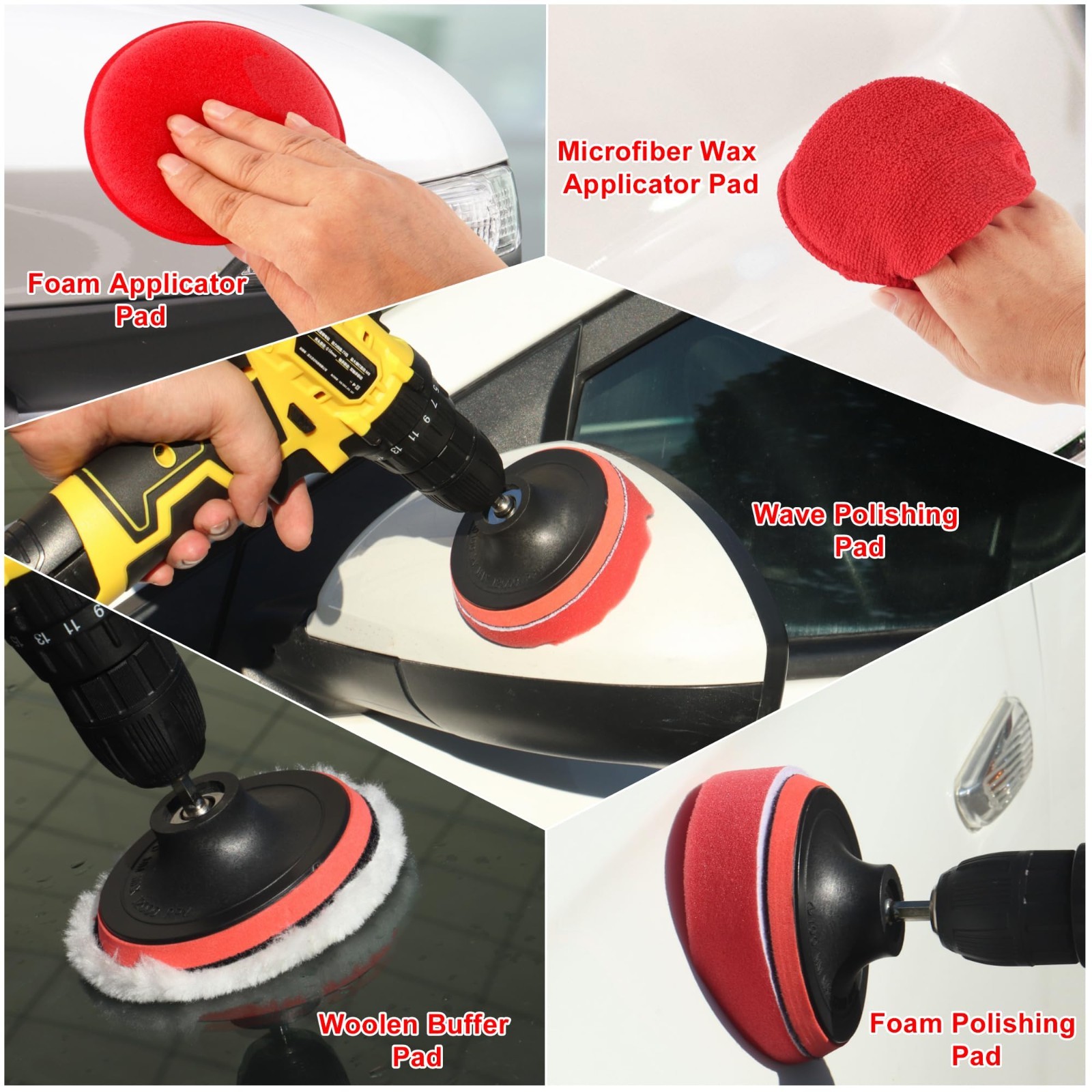 25Pcs Car Detailing Kit – Drill Brushes, Interior & Exterior Cleaning Tools, Whe