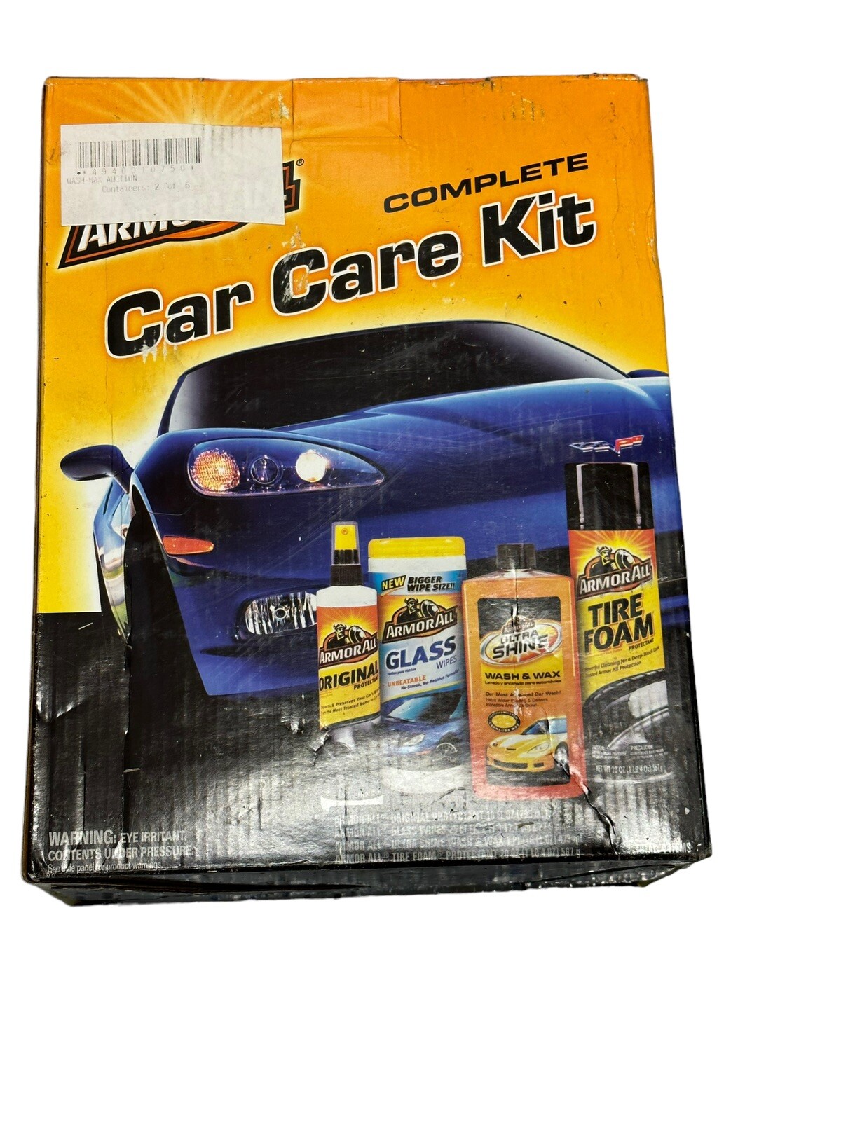 Complete Car Cleaning Car Care Kit (4 Pieces) Protects Various Interior Surfaces