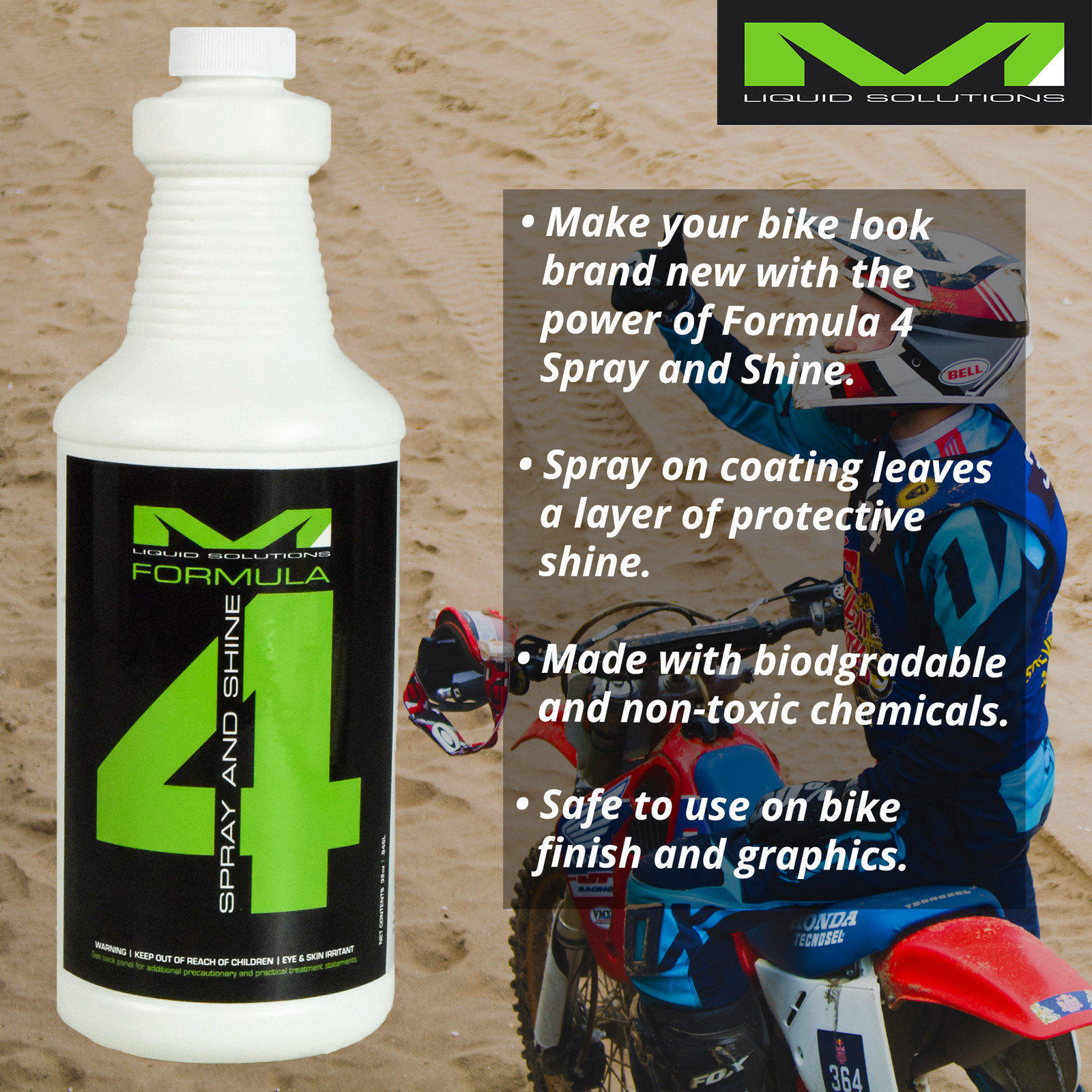 Matrix Liquid Solutions Formula 4 Biodegradable Spray&Shine Detailer 32oz 7 Pack
