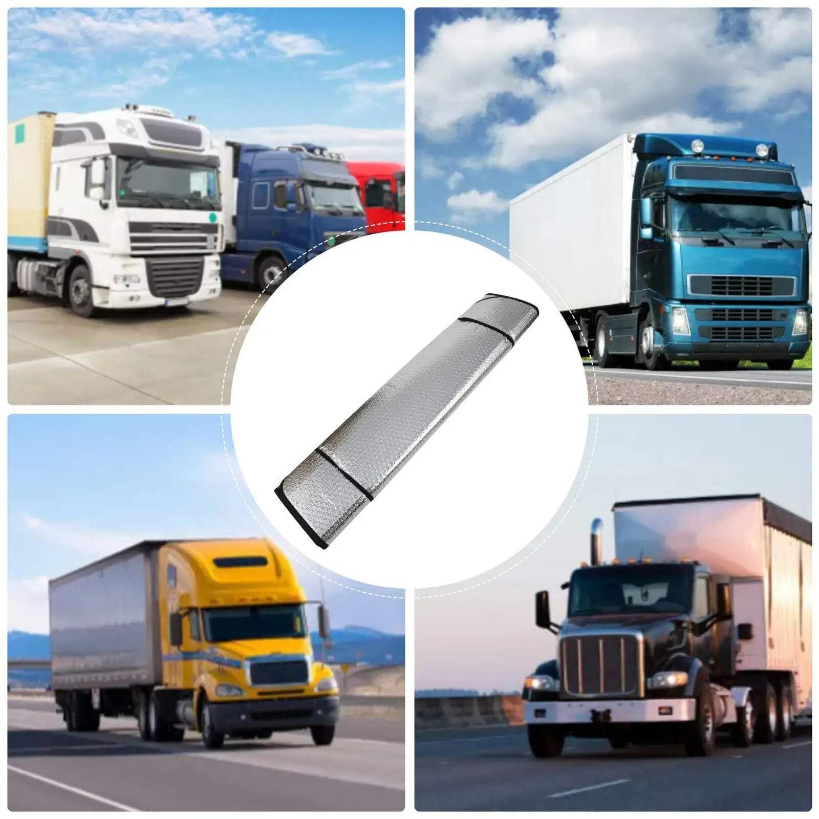 Truck Windshield Sun Shade Truck Front Window Sunshade Foldable Truck Sun Shade