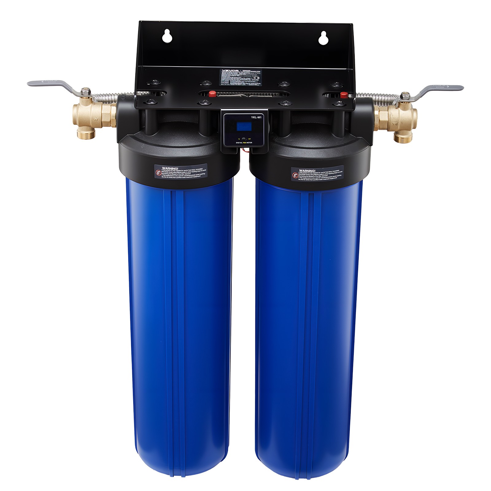 VEVOR Deionized Water System for Spotless Car Wash with 2 x 4L DI Resin & Bypass