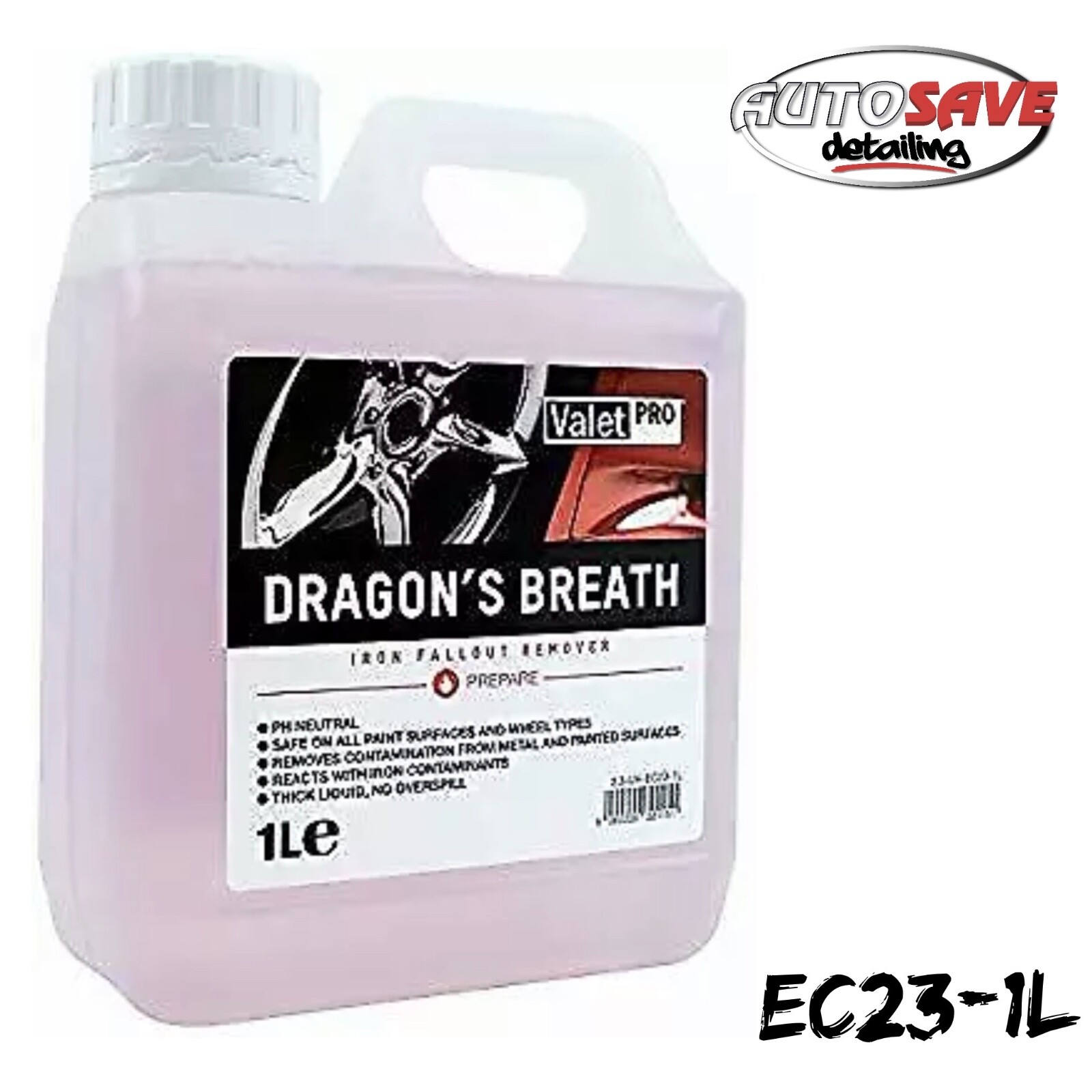ValetPRO – Dragon’s Breath |1 Litre |Iron Fallout Remover |pH Neutral |Wheels