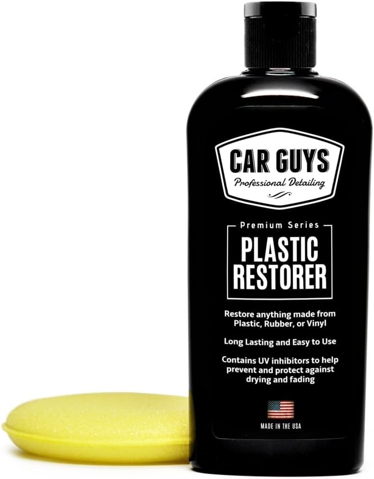 Plastic Restorer Kit 8 Oz with Foam Applicator for Vinyl Rubber Interior