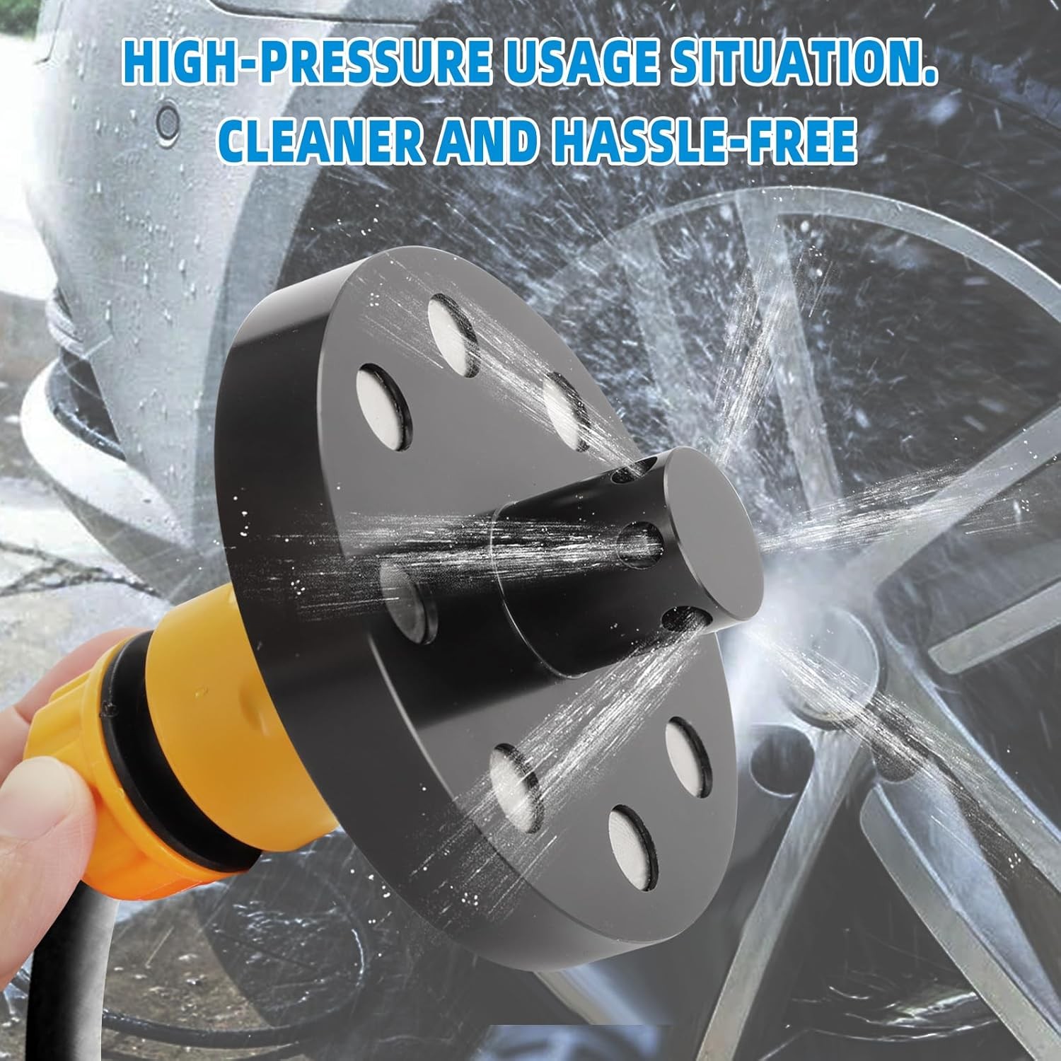 Chassis Cleaner Washer Flusher O-ring Standard Hose Fitting Magnets US Aluminum