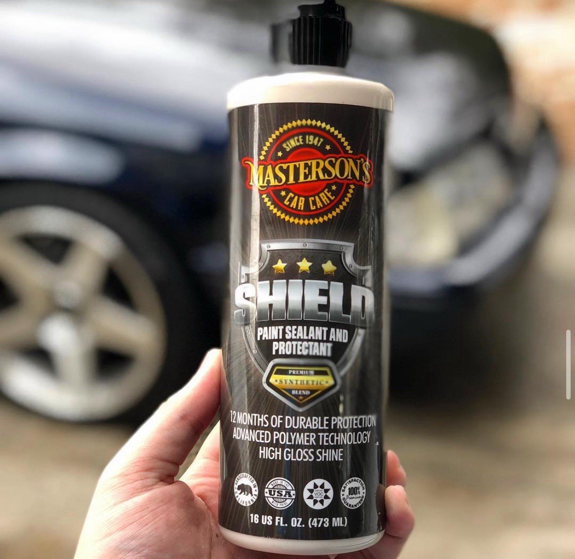 Masterson’s Car Care Shield Paint Sealant & Protectant 16OZ Bottle