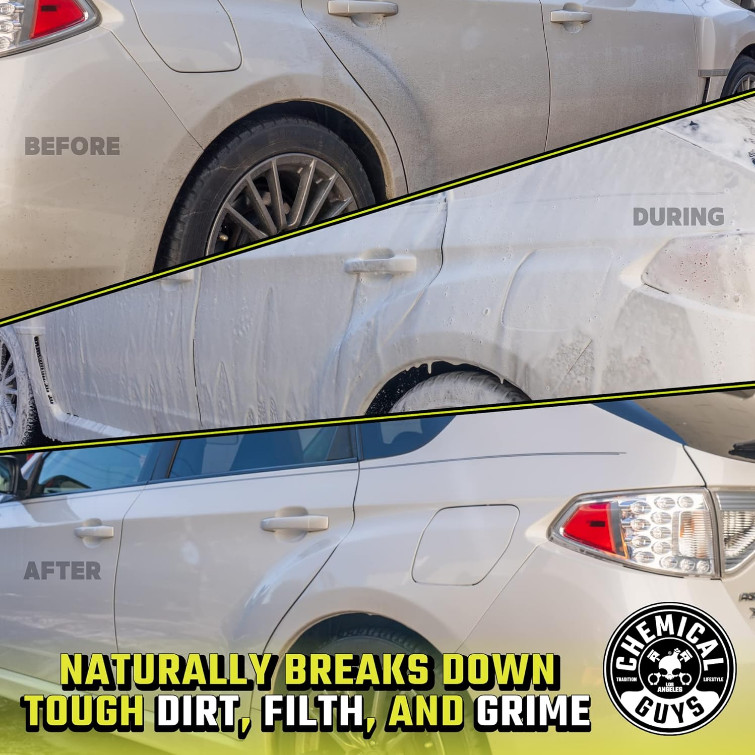 New Scratch-Free Car Wash Bucket Kit w/ Dirt Trap Mitt Soap