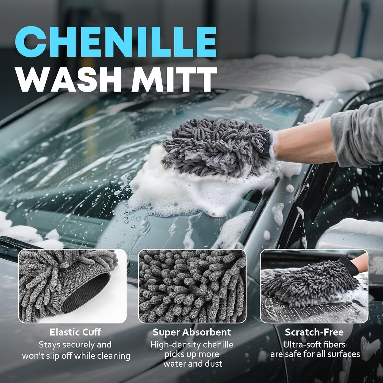 Car Cleaning kit, Car Interior Detailing kit with 10000pa Car Vacuum Cleaner,…
