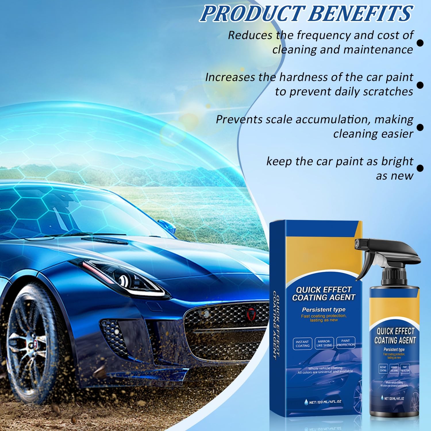 Car Coating Spray,New Quick Effect Agent 1 Ounce (Pack of 1)