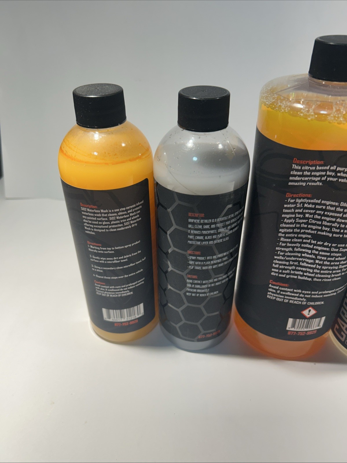 Jax Wax Exterior Detail Products 5-16oz 1-32oz