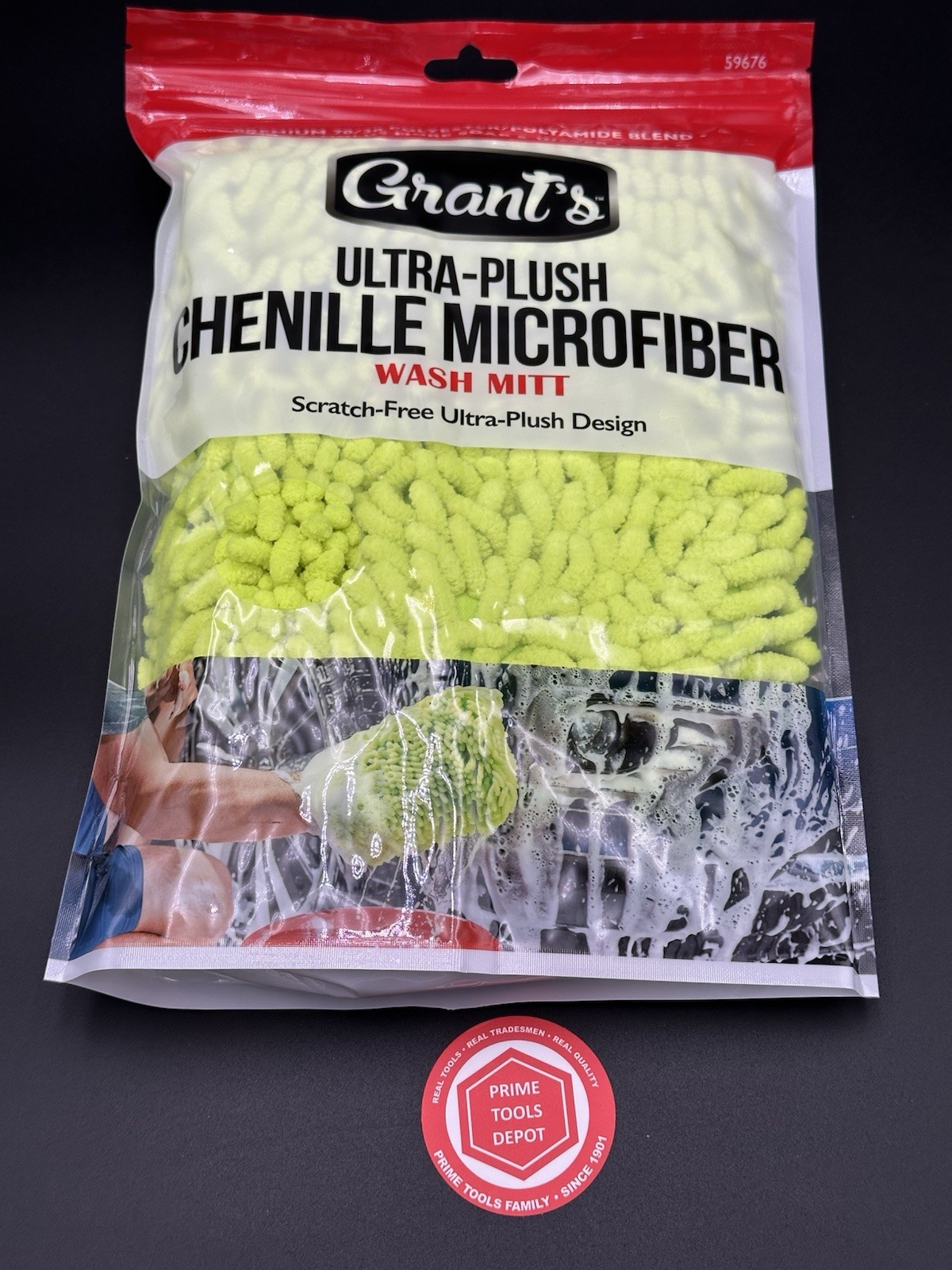 Ultra-Plush Chenille Microfiber Wash Mitt, Professional Auto Care Product GRANTS