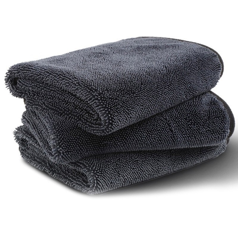 Double Layered Microfiber Car Towel Large for Fast Drying & Scratch Prevention