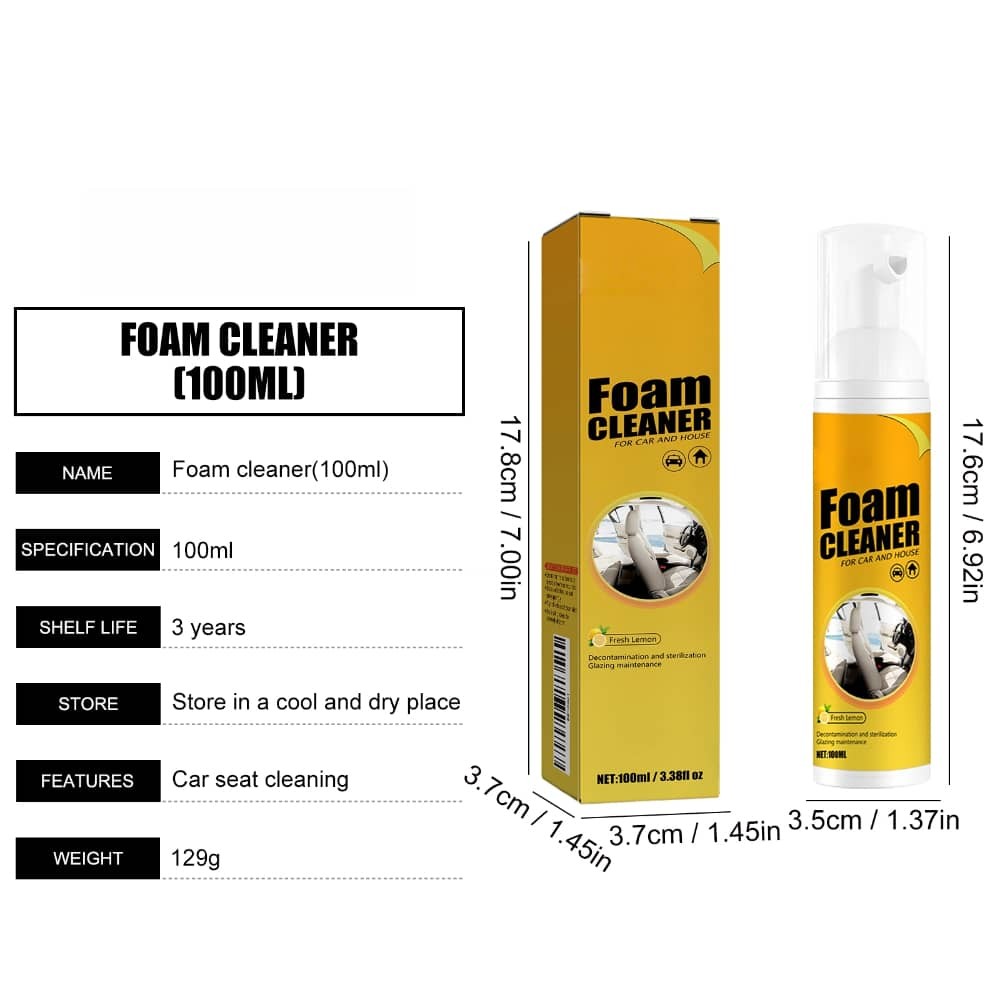 Car Seat Interior Cleaner Washer Upholstery Washing Cleaning Odor Eliminator NEW